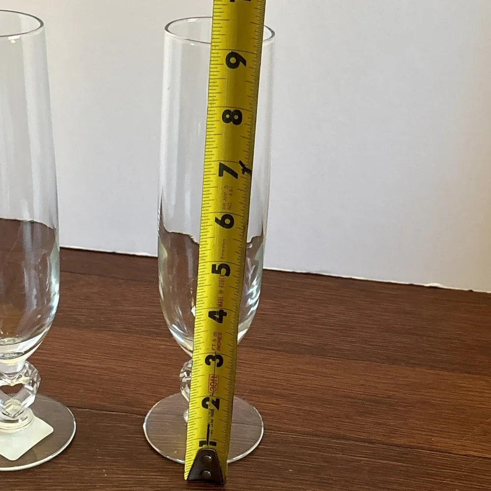 Libbey Glass Romance Champagne Flutes 9